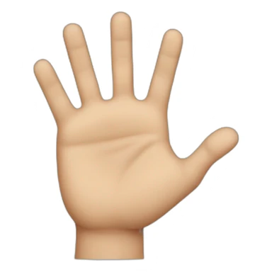 A hand from the wrist with only the fuck sticker