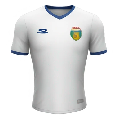 a white football shirt sticker