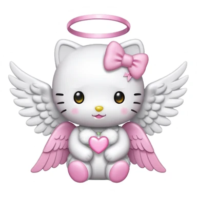 Angel hello kitty sticker