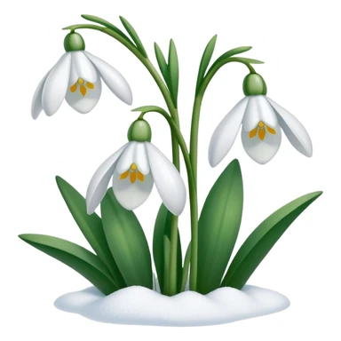 snowdrops sticker