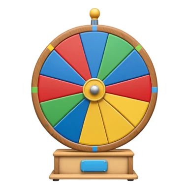 prize wheel side view sticker