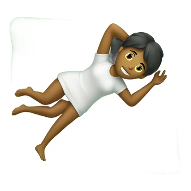 Laying down on grass sticker