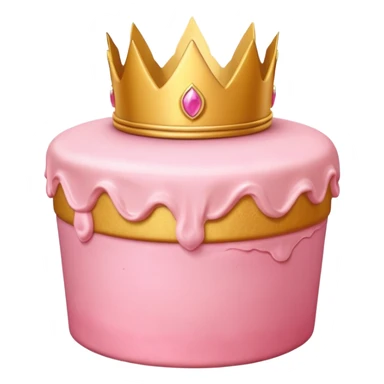 Princess peach cake sticker
