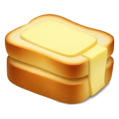 Butter Toast happy sticker