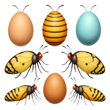 butterfly life cycle  sticker