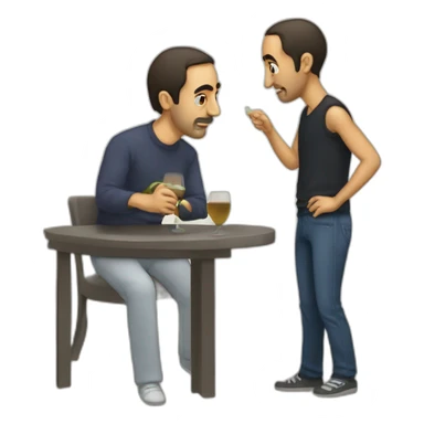 Zemmour qui boit un wiski sticker