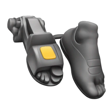 foot pressing car gas pedal sticker