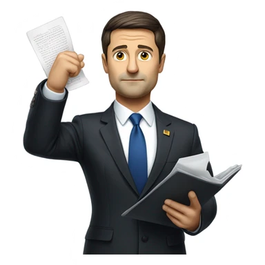 the president zelenskiy takes the oath sticker