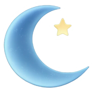 bedtime moon sticker