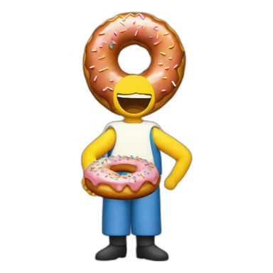 Marge with a donut sticker