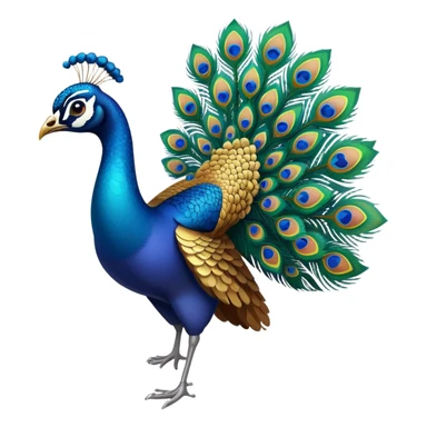 The peacock ran away sticker