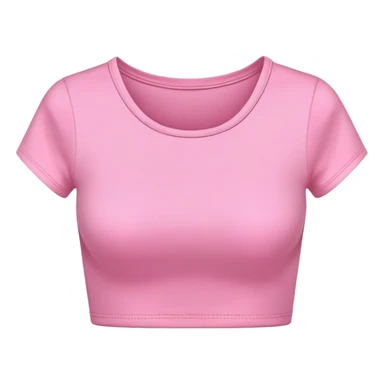 super realistic pink crop top tshirt sticker