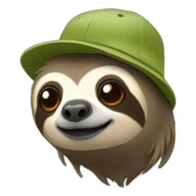 sloth with a helix cap sticker