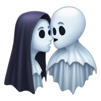Ghost kissing Male vampire sticker