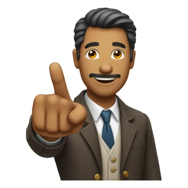  Man Pointing Finger at Camera sticker