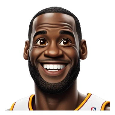 lebron james smiling sticker