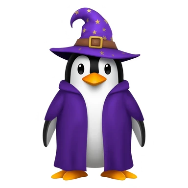 Penguin Wizard sticker