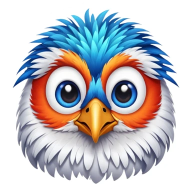 Cute bird with loving eyes sticker