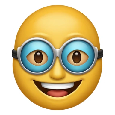 El emoji de la risa turbia con una máscara  sticker