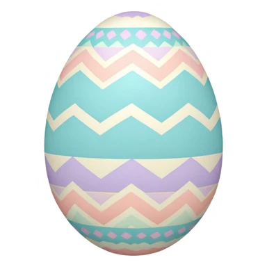 Easter egg, symmetry pattern sticker