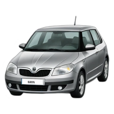 Grey skoda fabia 1 from 1997 sticker