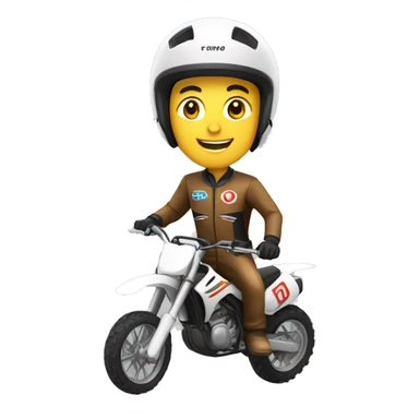 un homme sur une moto cross  sticker