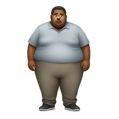 obese person sticker