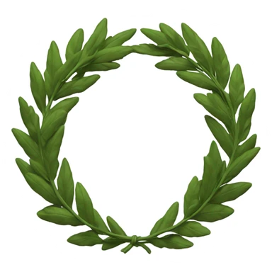 Laurel wreath David golden statue sticker