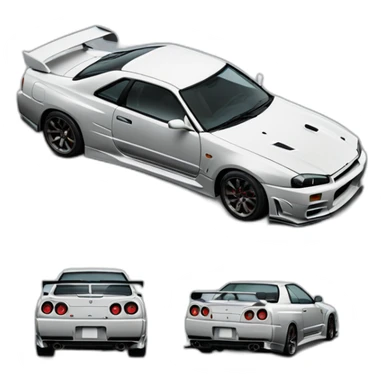 Nissan Skyline GT-R 34 sticker