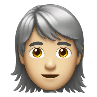 boy with mullet sticker