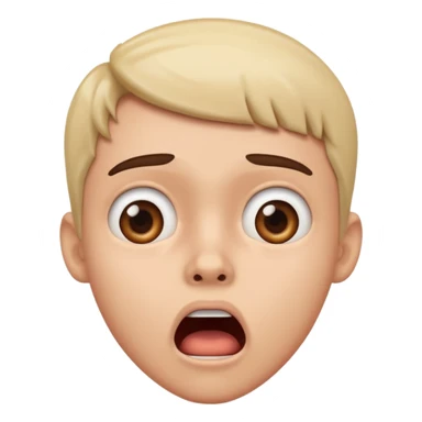 Jaw on the floor shocked sticker