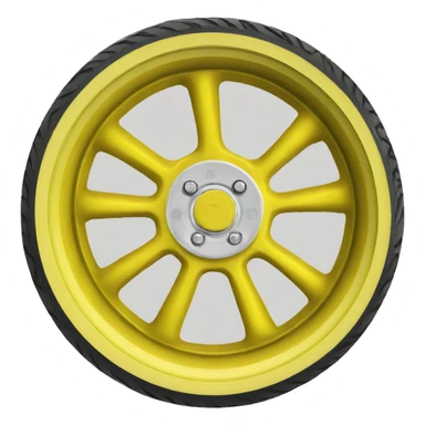suspension spring yellow tractor wheel sticker