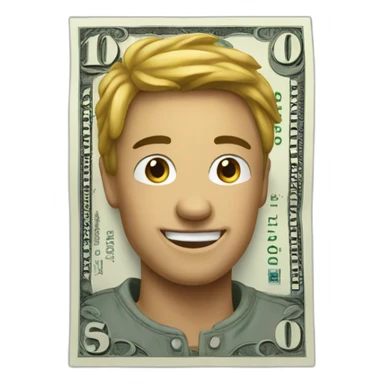 an emoji with the dollar amount of ten million sticker