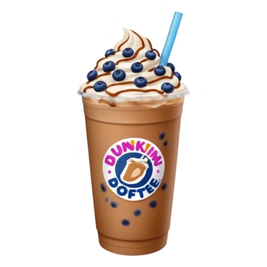 Blueberry butter pecan Dunkin iced coffee  sticker