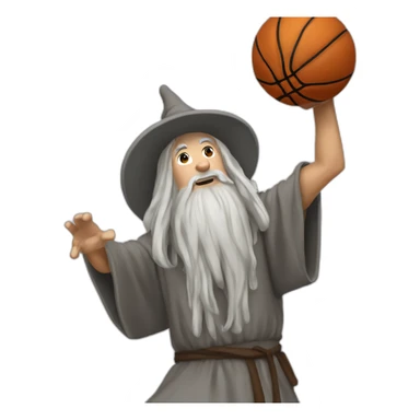 gandalf dunking a basketball sticker