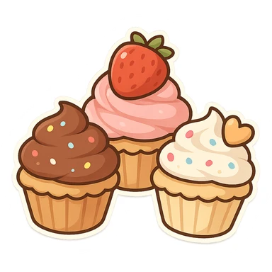 cupcakes sticker