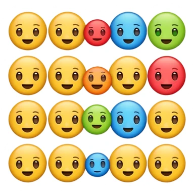 Emojis fofos sticker