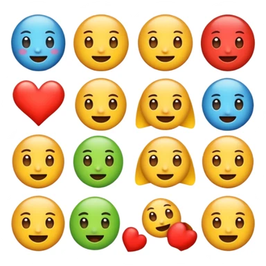 Different tupes of chinese emoji sticker