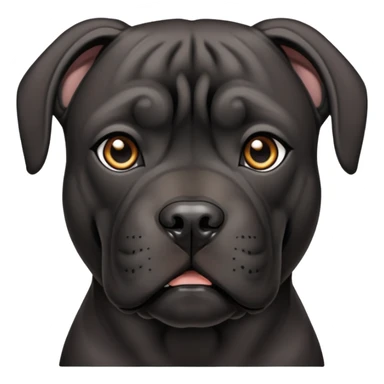 black female cane corso sticker