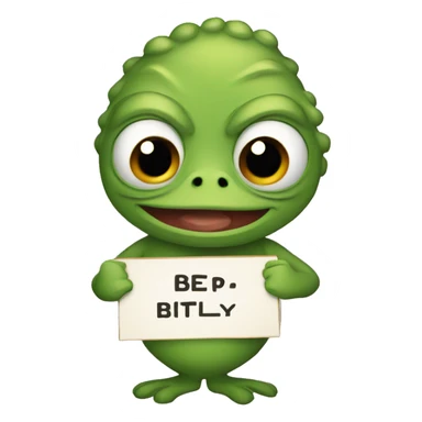 pepe holding a sign that reads Dammit Billy sticker