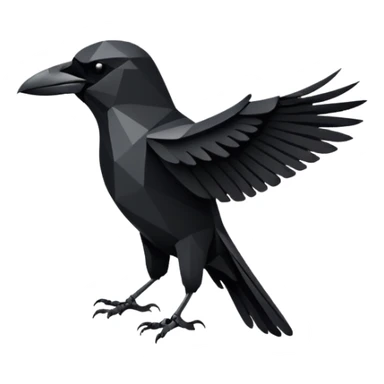 crow symbol tatto sticker