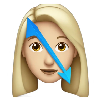 blue right arrow sticker