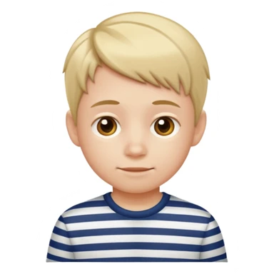 a kid wearing stripped shirt        sticker