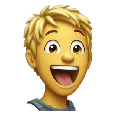 Laughting wild sticker