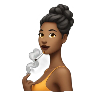 Smoking hot girl sticker