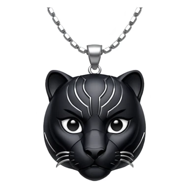 Black panther necklace sticker