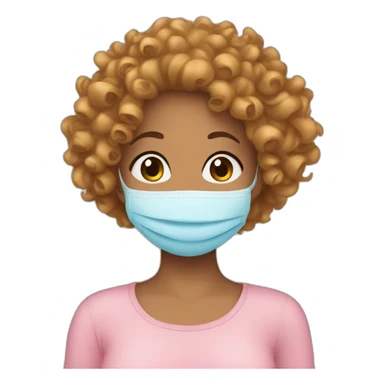 Postpartum curly hair sticker