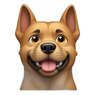 muscular-dog sticker