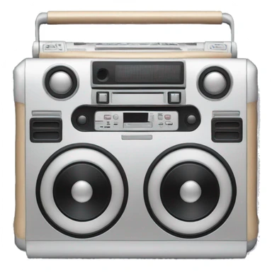 Boom box sticker