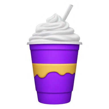 Double Styrofoam cup with purple drink in it sticker